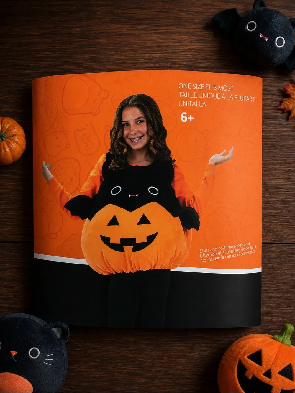 Squishmallows Child Emily Bat Jack-o-lantern Halloween Plush Character Costume